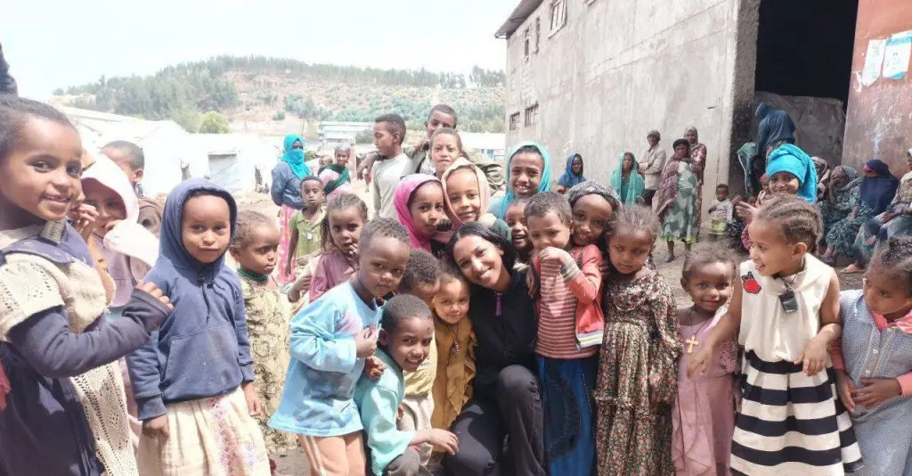 AfriYAN Ethiopia outreach at Weynset IDP Camp in Debre Birhan
