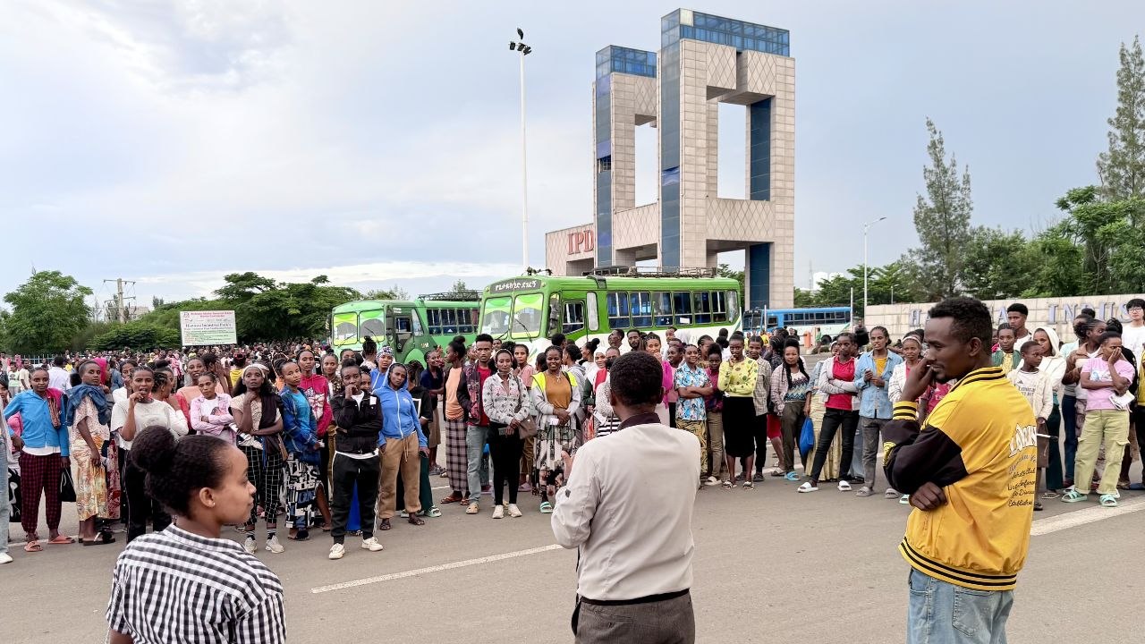 MHM Day awareness event at Hawassa Industrial Park organized by AfriYAN Sidama Chapter and TaYA